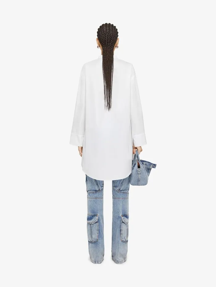 Givenchy Shirt Dress In Poplin White Women Dresses