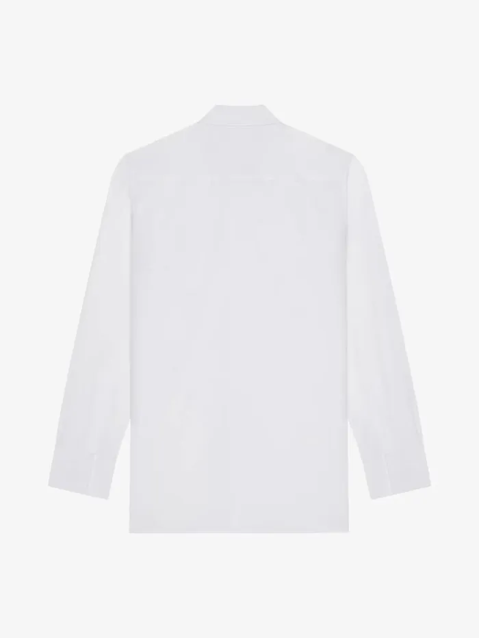 Givenchy Shirt In Poplin Whiteblack Men Shirts