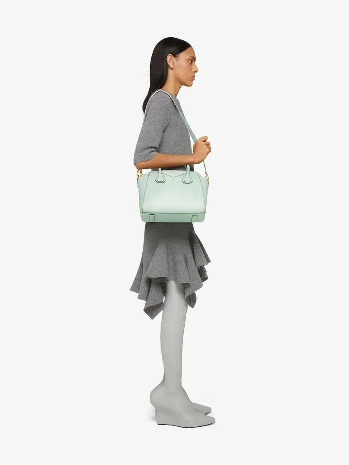 Givenchy Small Antigona Bag In Box Leather Celadon Women Antigona