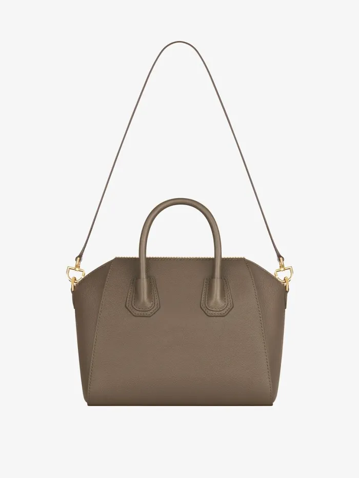 Givenchy Small Antigona Bag In Grained Leather Taupe Women Antigona