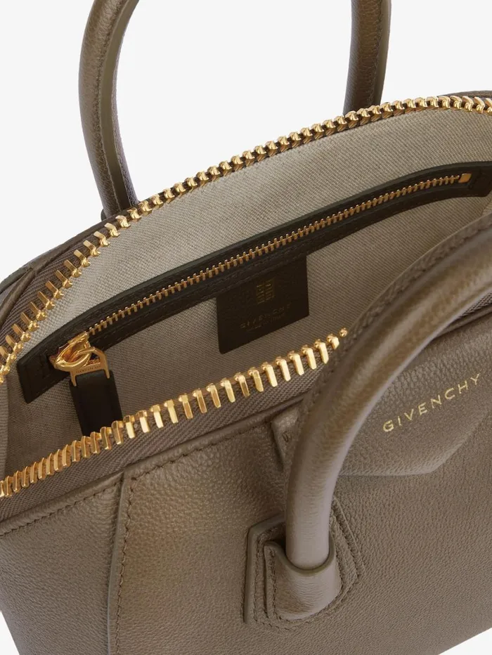 Givenchy Small Antigona Bag In Grained Leather Taupe Women Antigona