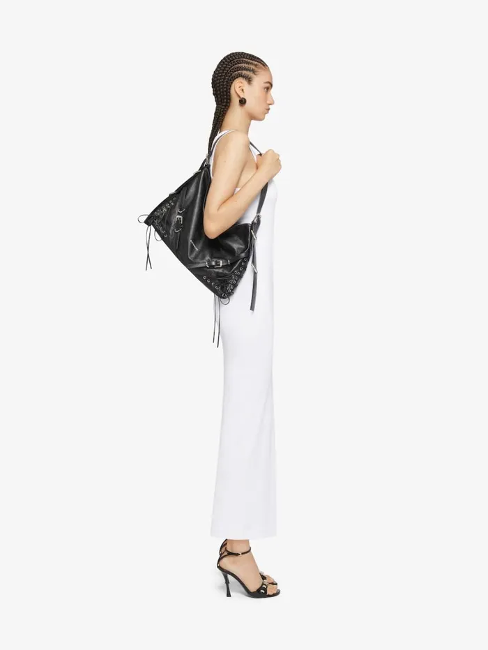 Givenchy Stitch Sandals In Leather With Crystals Details Black Women Heels Givenchy Stitch Sandals In Leather With Crystals Details Black Women Heels