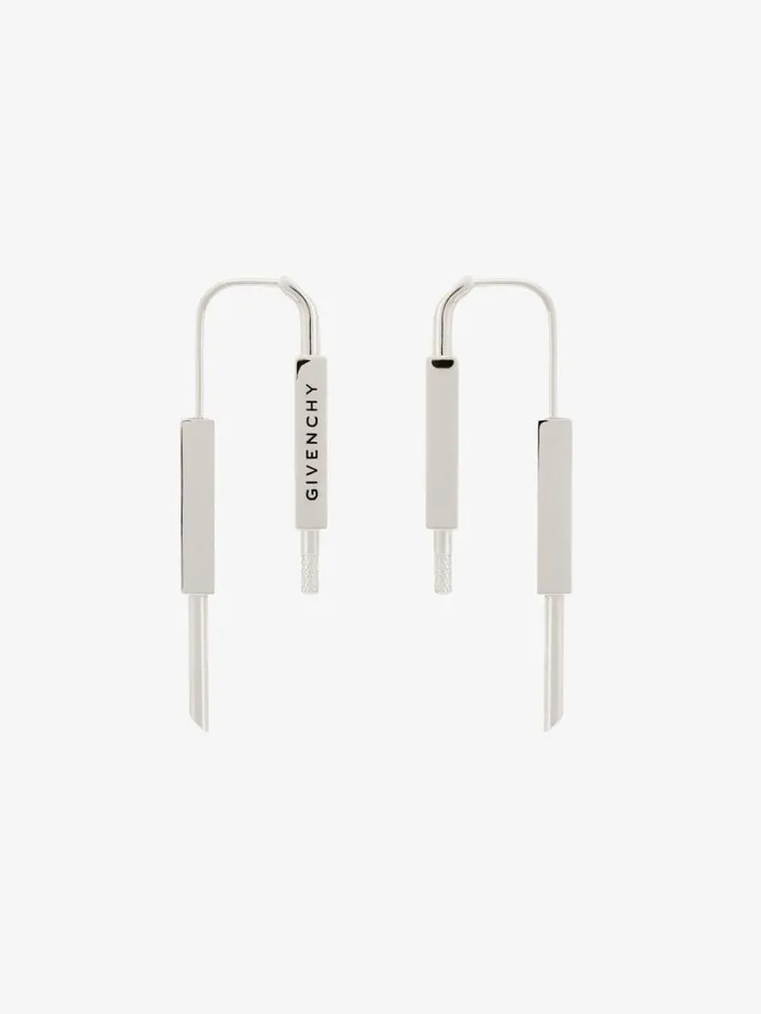 Givenchy U Lock Earrings In Metal Silvery WomenMen Jewelry Givenchy U Lock Earrings In Metal Silvery WomenMen Jewelry
