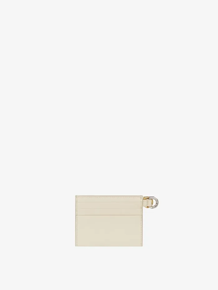 Givenchy Voyou Card Holder In Leather Natural Beige Women Wallets and Card Holders Givenchy Voyou Card Holder In Leather Natural Beige Women Wallets and Card Holders