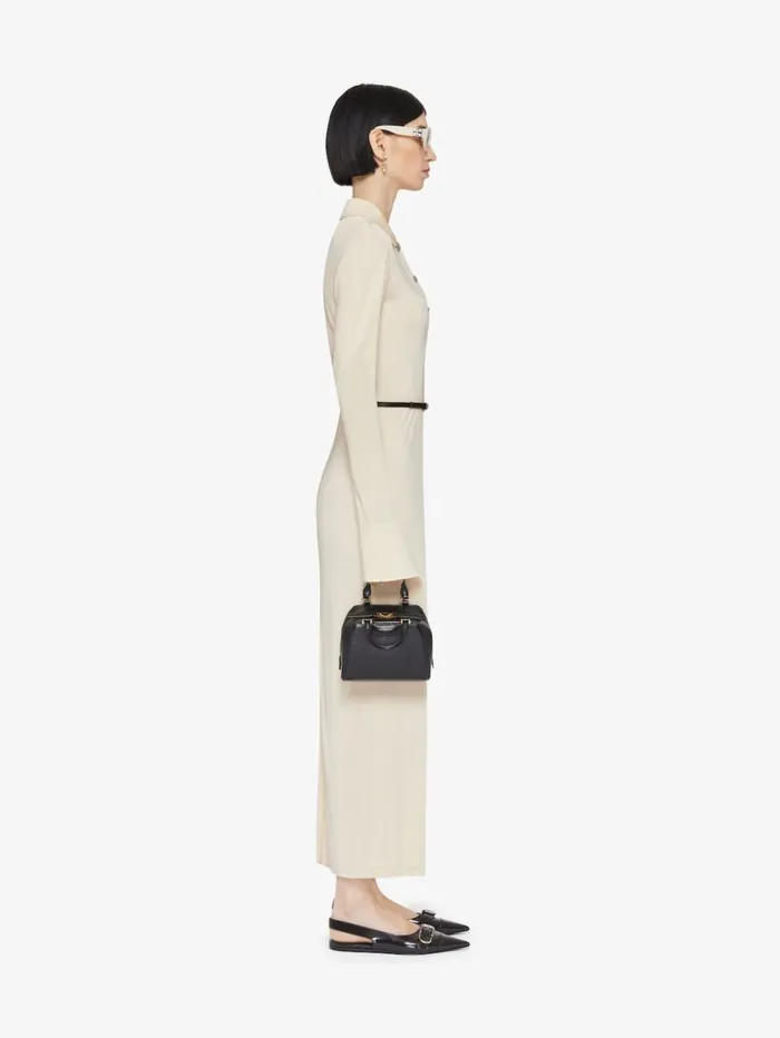 Givenchy Voyou Dress In Jersey With 4G Liquid Detail Ivory Women Dresses
