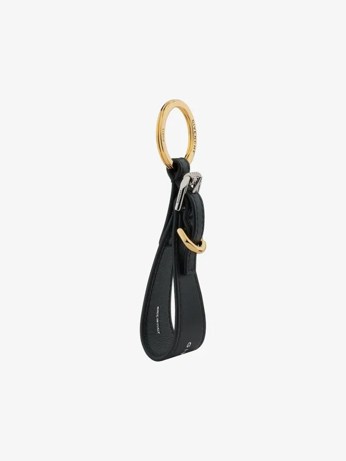 Givenchy Voyou Keyring In Metal And Leather Black Women Belts Givenchy Voyou Keyring In Metal And Leather Black Women Belts