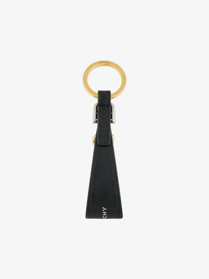 Givenchy Voyou Keyring In Metal And Leather Black Women Belts Givenchy Voyou Keyring In Metal And Leather Black Women Belts