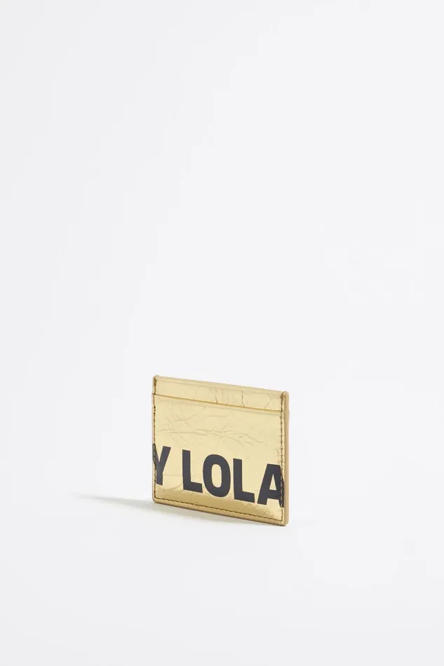Gold Leather Card Holder Gold Women Bimba Y Lola Card Holders Gold Leather Card Holder Gold Women Bimba Y Lola Card Holders