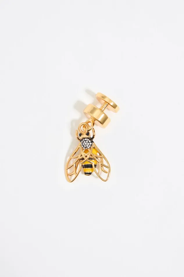 Golden Bee Charm Yellow Women Bimba Y Lola Bag Charms