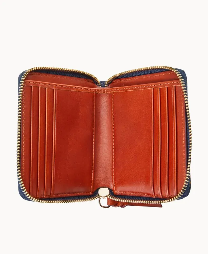 Gretta Small Zip Around Wallet Navy ManWoman Dooney and Bourke Wallets Gretta Small Zip Around Wallet Navy ManWoman Dooney and Bourke Wallets