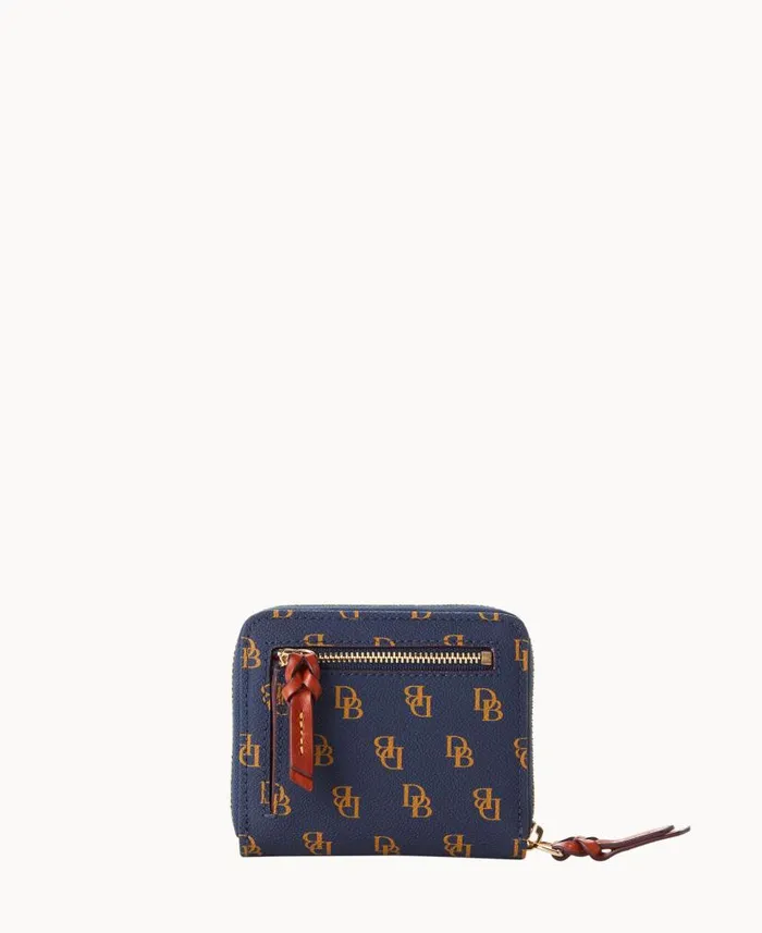 Gretta Small Zip Around Wallet Navy ManWoman Dooney and Bourke Wallets Gretta Small Zip Around Wallet Navy ManWoman Dooney and Bourke Wallets