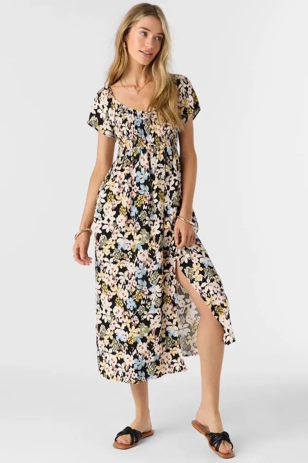 HAYZEL CAMDEN TROPICAL MIDI DRESS Women O039NEILL Clothing
