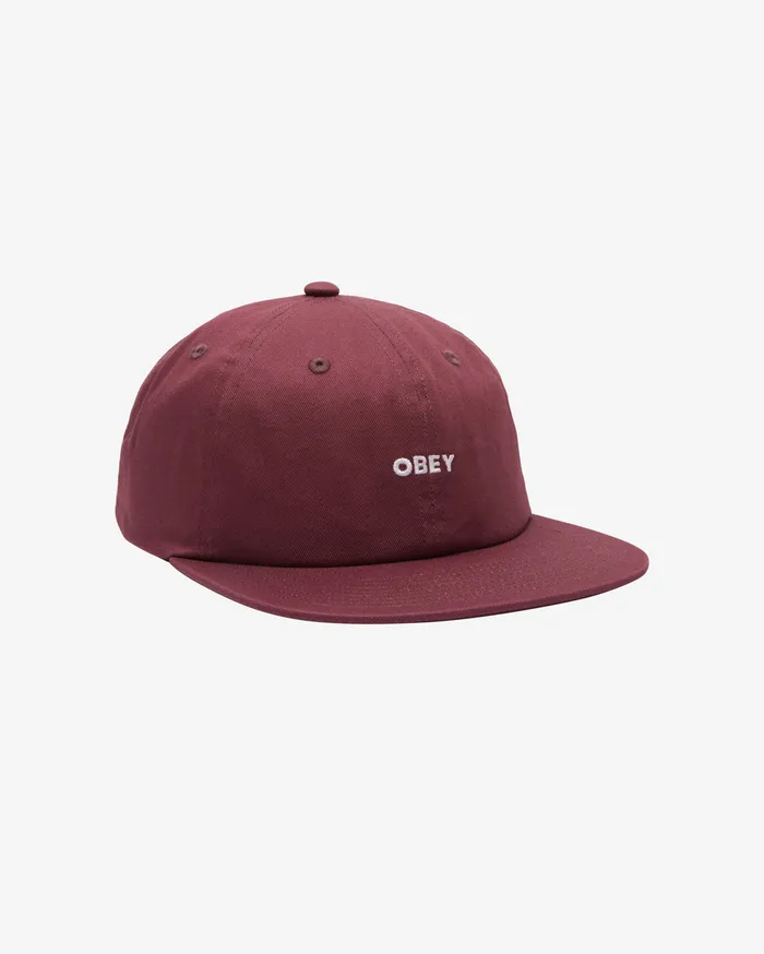 HEADWEAR OBEY Clothing Men BOLD TWILL HAT Vino