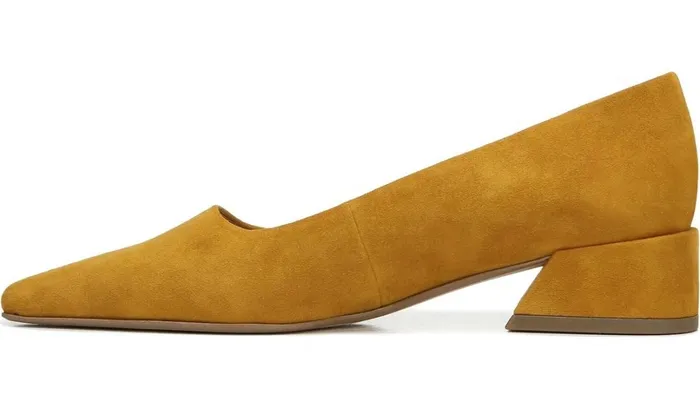 Heels Women Franco Sarto Sarto Modena Block Heel Pump Ochre Leather