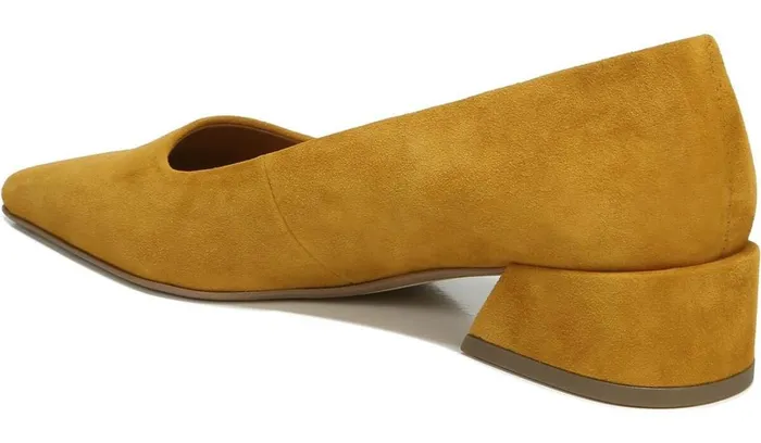 Heels Women Franco Sarto Sarto Modena Block Heel Pump Ochre Leather