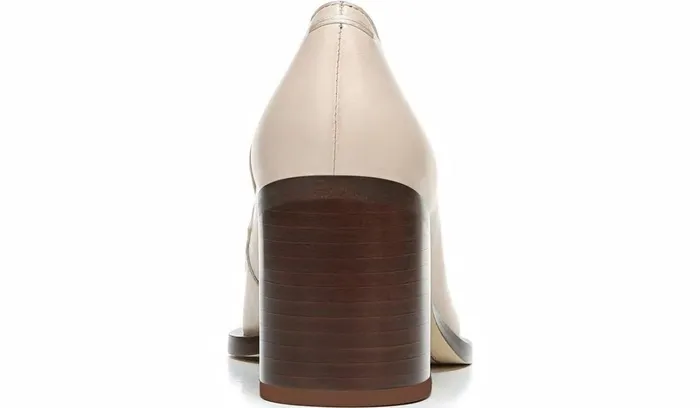 Heels Women Franco Sarto Sarto Renato Block Heel Pump Bone Leather