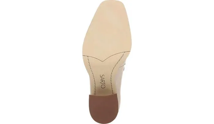 Heels Women Franco Sarto Sarto Renato Block Heel Pump Bone Leather
