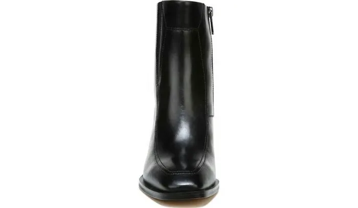 Heels Women Franco Sarto Sarto Romana Block Heel Bootie Black Leather