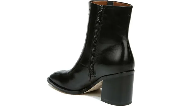 Heels Women Franco Sarto Sarto Romana Block Heel Bootie Black Leather