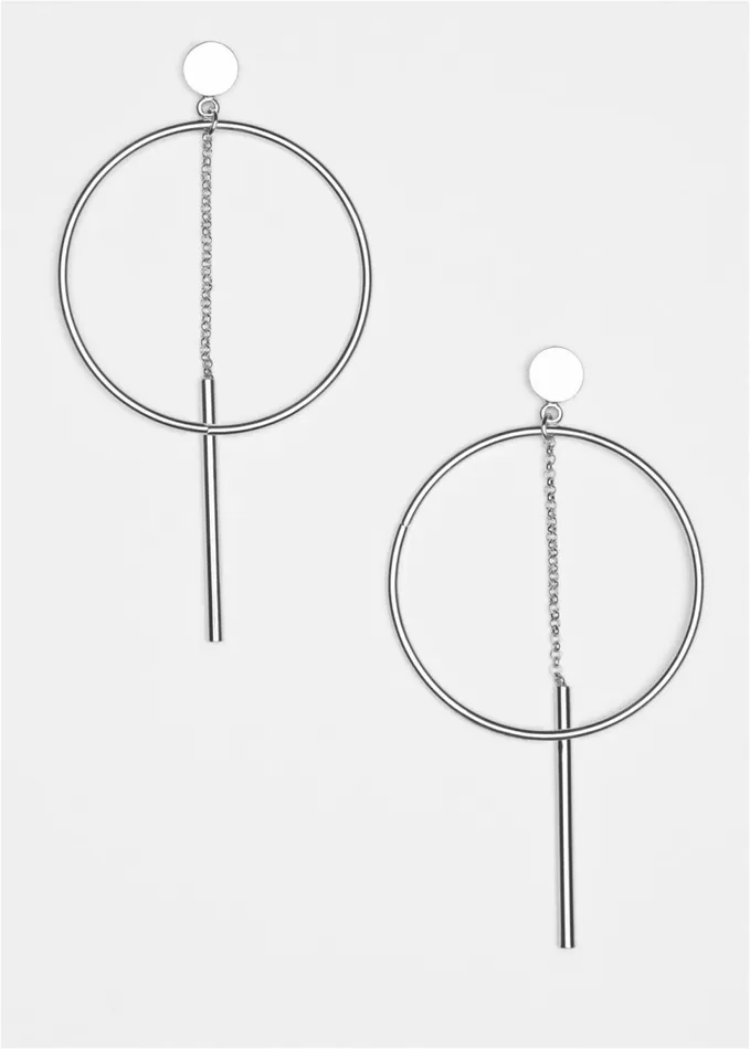 HOOP DETAIL EARRINGS Silver Women VENUS Earrings