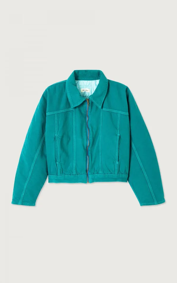 Jacket Nyolow Overdyed Emerald Women American Vintage Jackets and Blazers Jacket Nyolow Overdyed Emerald Women American Vintage Jackets and Blazers