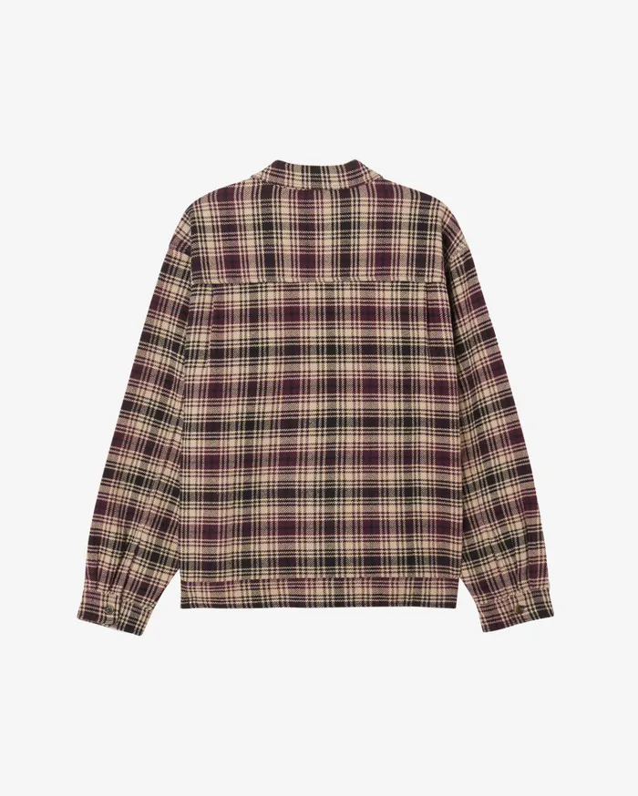 JACKETS ALTON ZIP SHIRT JACKET Black Multi OBEY Clothing Men