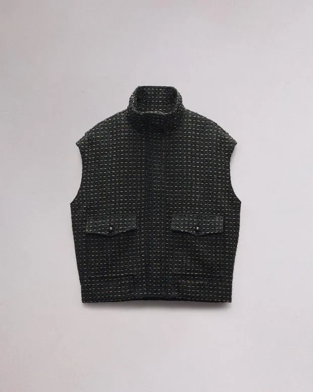 Jackets and Coats Women Rag and Bone Amina Tweed Vest Black Multi