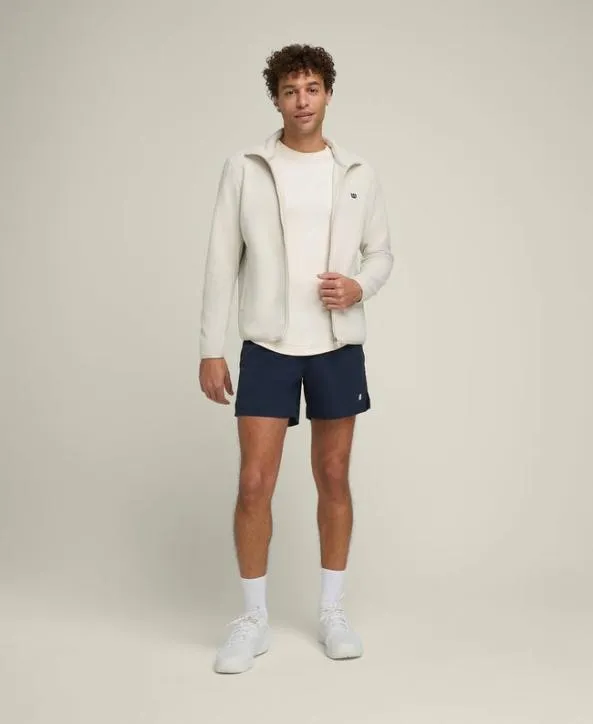 Jackets and Vests Men Wilson Off Court Fleece Jacket Stone