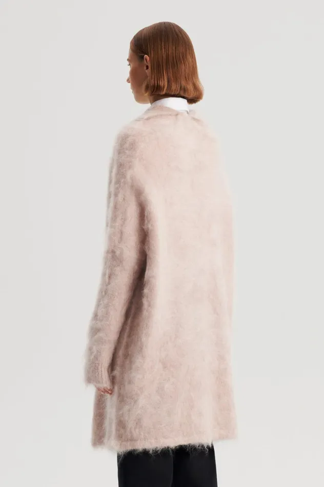 Jackets Women Scanlan Theodore BRUSHED MOHAIR CARDIGAN 3 Mink Jackets Women Scanlan Theodore BRUSHED MOHAIR CARDIGAN 3 Mink