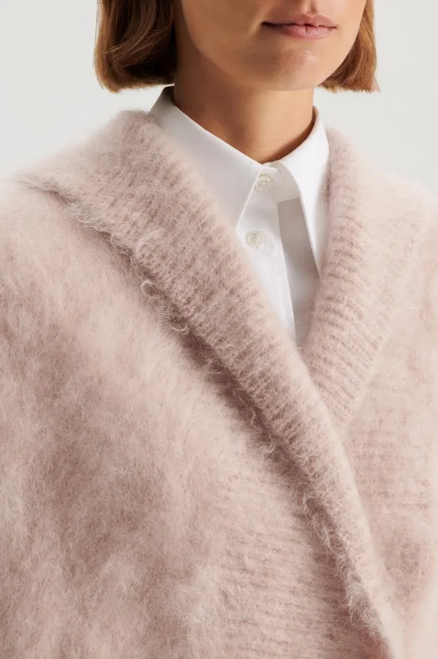 Jackets Women Scanlan Theodore BRUSHED MOHAIR CARDIGAN 3 Mink Jackets Women Scanlan Theodore BRUSHED MOHAIR CARDIGAN 3 Mink