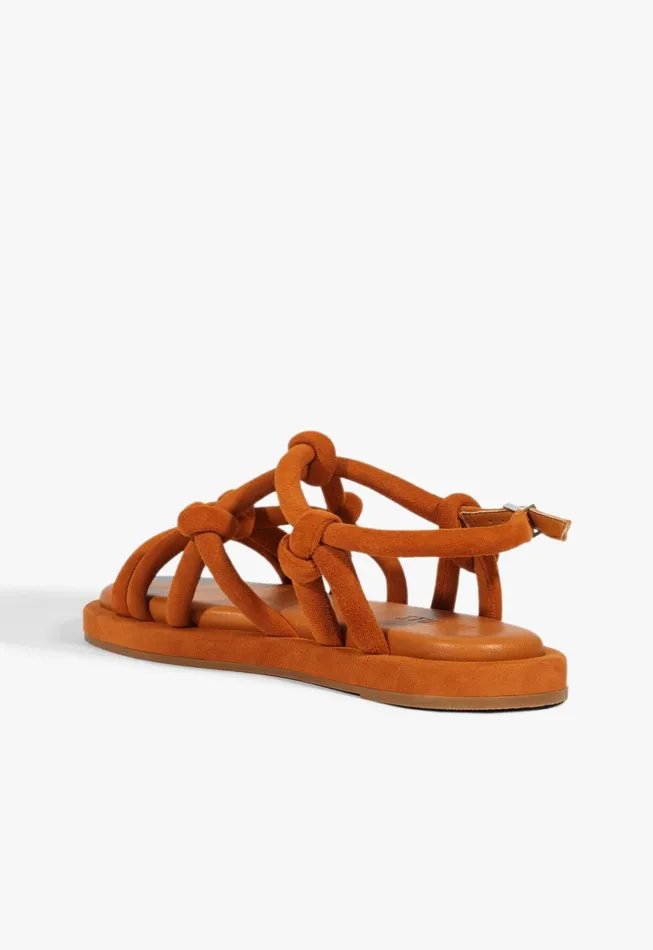 Janet Sandal Brown Women Schutz Shoes Flats