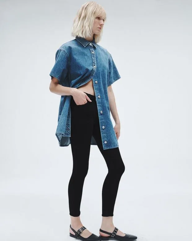 Jeans Women Rag and Bone Flexi Cate Ankle Skinny Jean Flexi Smooth and Sculpt Denim Black