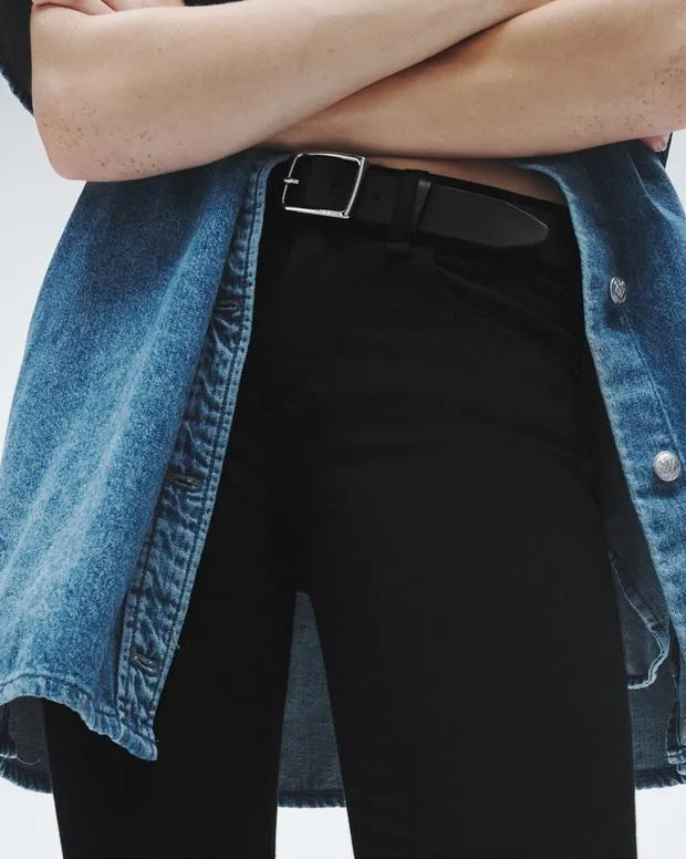 Jeans Women Rag and Bone Flexi Cate Ankle Skinny Jean Flexi Smooth and Sculpt Denim Black