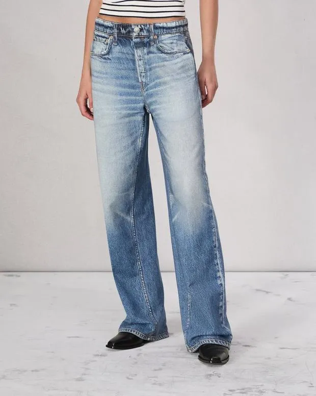 Jeans Women Rag and Bone Miramar Terry WideLeg Pant Cotton Terry Noosa