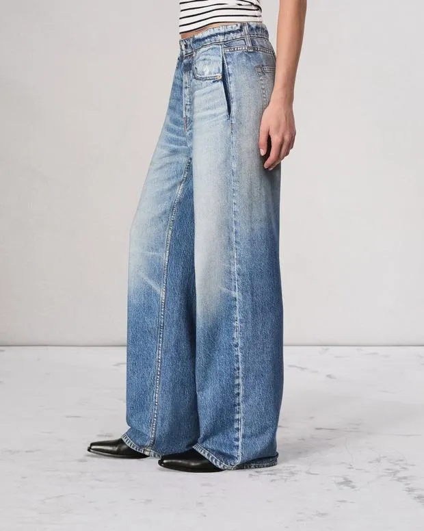 Jeans Women Rag and Bone Miramar Terry WideLeg Pant Cotton Terry Noosa