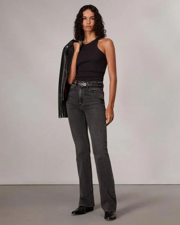 Jeans Women Rag and Bone Peyton Bootcut Jean Vintage Stretch Denim Inky
