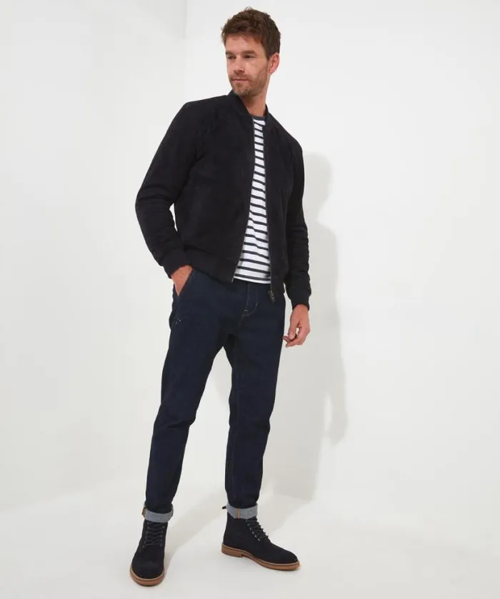 Joe Browns Coats and Jackets Men Exquisite Premium Suede Bomber Navy Joe Browns Coats and Jackets Men Exquisite Premium Suede Bomber Navy