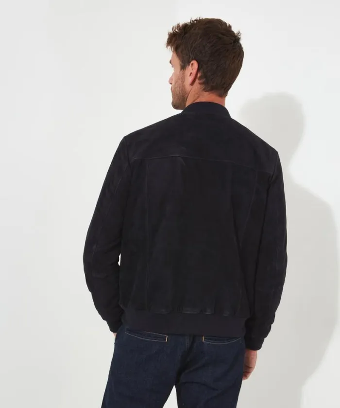 Joe Browns Coats and Jackets Men Exquisite Premium Suede Bomber Navy Joe Browns Coats and Jackets Men Exquisite Premium Suede Bomber Navy