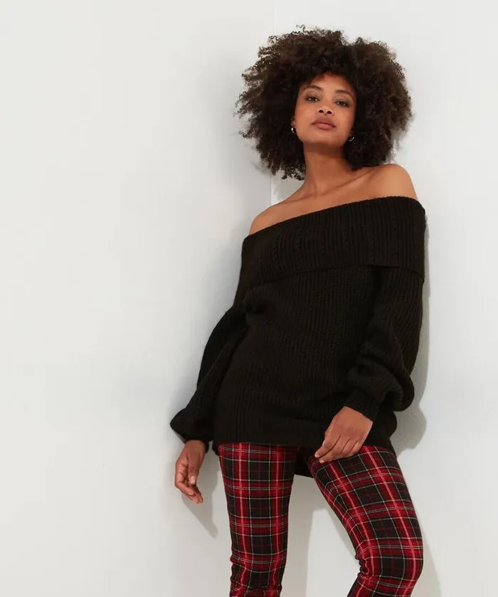 Joe Browns Knitwear and Cardigans Women Glamorous OffTheShoulder Jumper Black