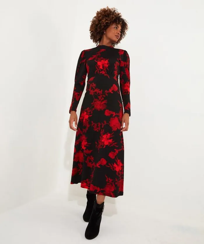 Joe Browns Petite Collection Women Daringly Different Jersey Dress Black