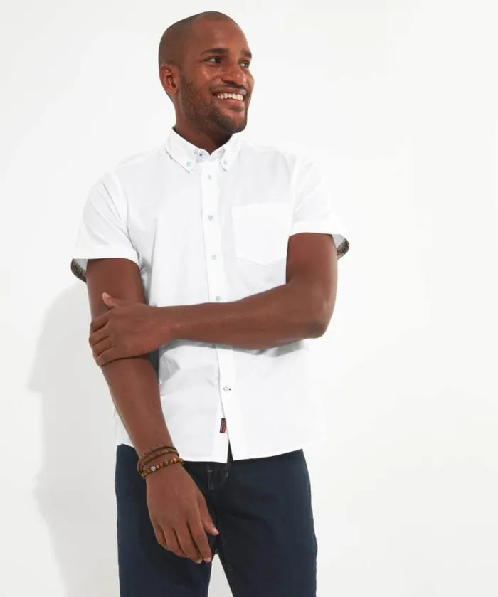 Joe Browns Shirts Men Outstanding Oxford Shirt White