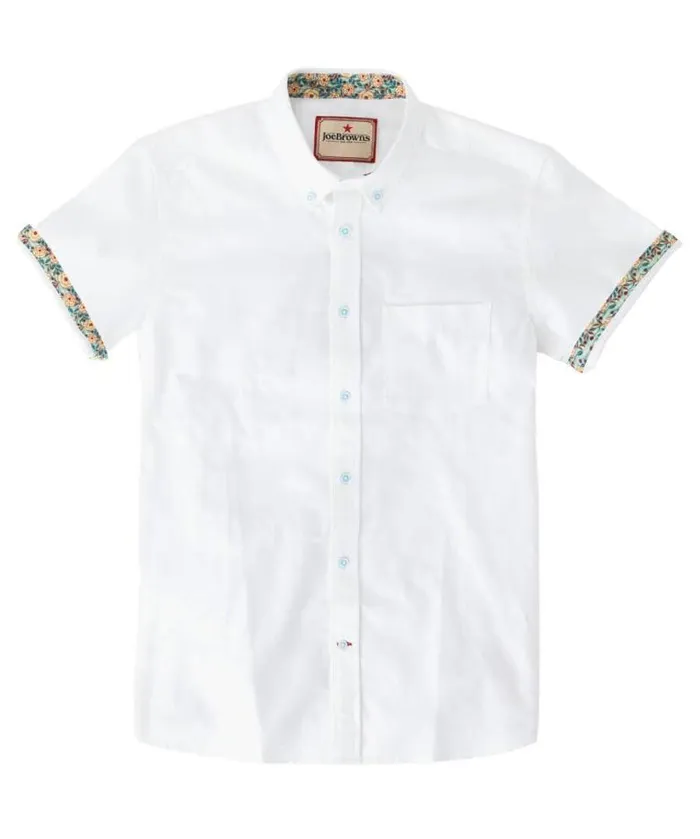Joe Browns Shirts Men Outstanding Oxford Shirt White Joe Browns Shirts Men Outstanding Oxford Shirt White