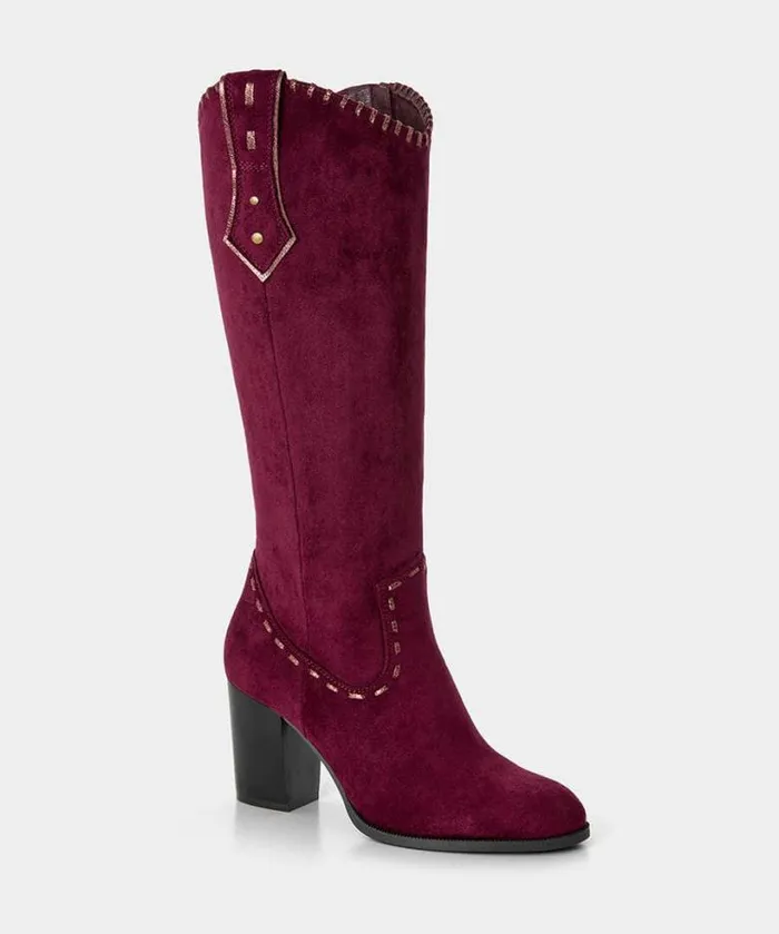Joe Browns Shoes Sandals and Boots Women Revelry Whip Stitch Boots Dark Red