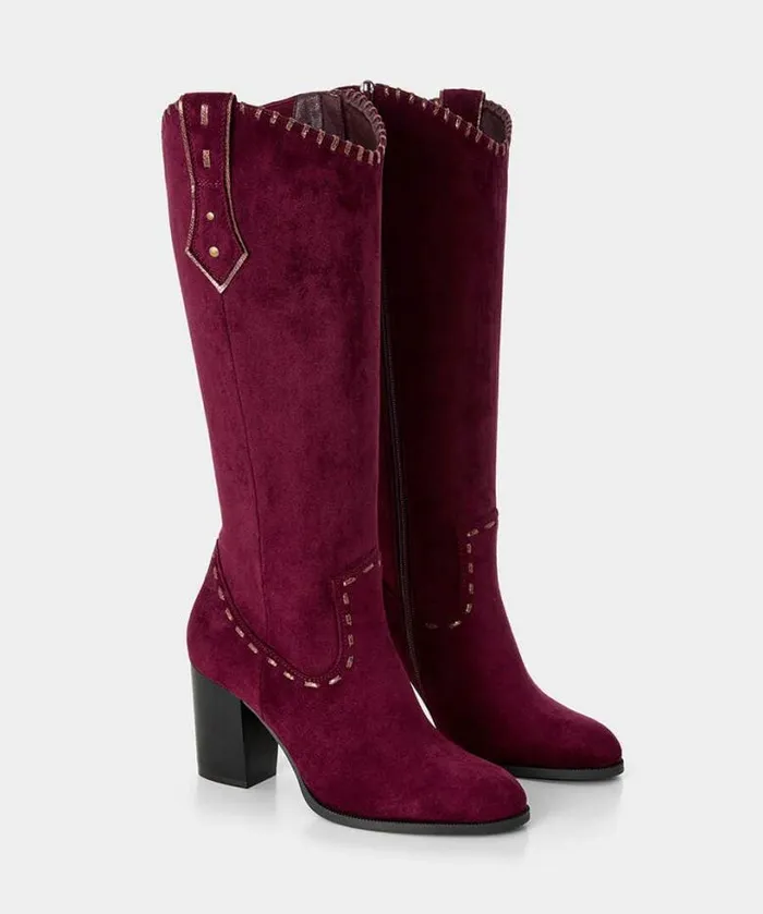 Joe Browns Shoes Sandals and Boots Women Revelry Whip Stitch Boots Dark Red