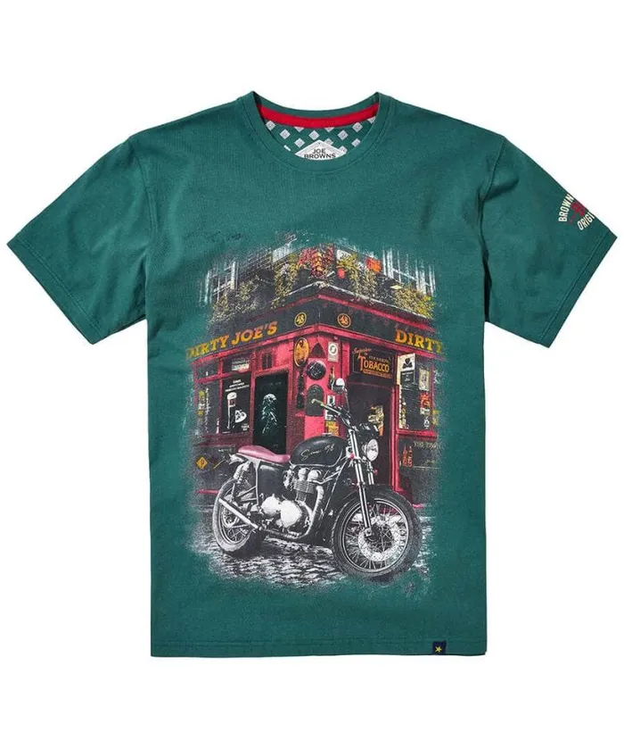 Joe Browns TShirts and Tops Men Joe039s Bar Tee Green Joe Browns TShirts and Tops Men Joe039s Bar Tee Green