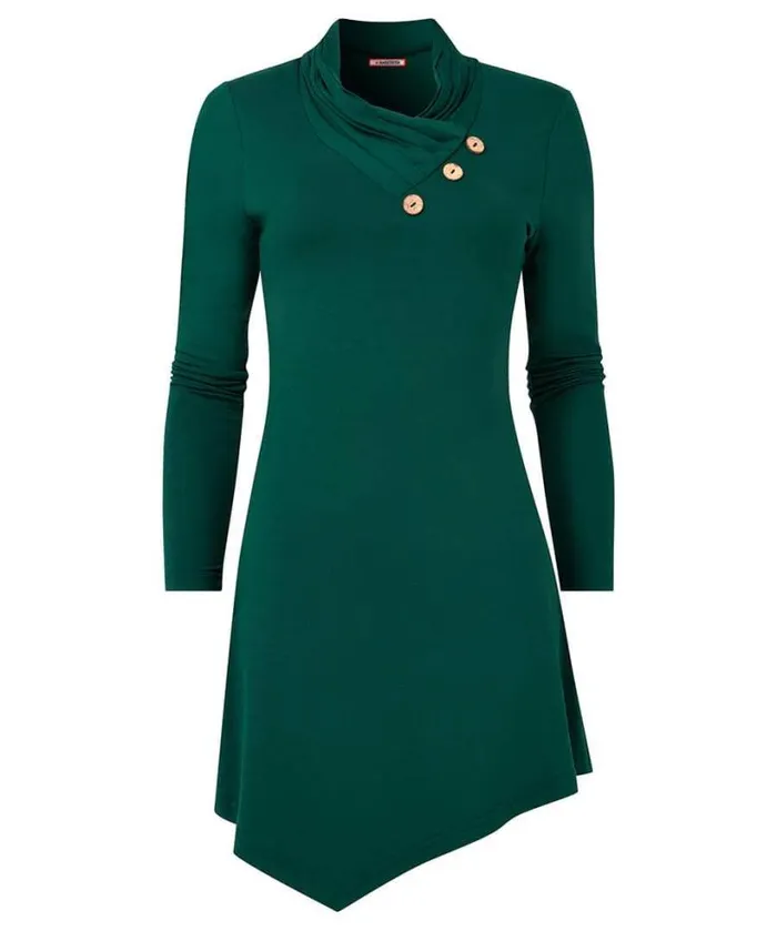 Joe Browns Tops Tunics and Blouses Women All New Button Jersey Tunic Forest Green Joe Browns Tops Tunics and Blouses Women All New Button Jersey Tunic Forest Green