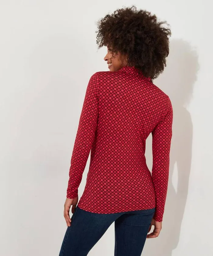 Joe Browns Tops Tunics and Blouses Women Lola Geo Jersey Print Top Pink Joe Browns Tops Tunics and Blouses Women Lola Geo Jersey Print Top Pink