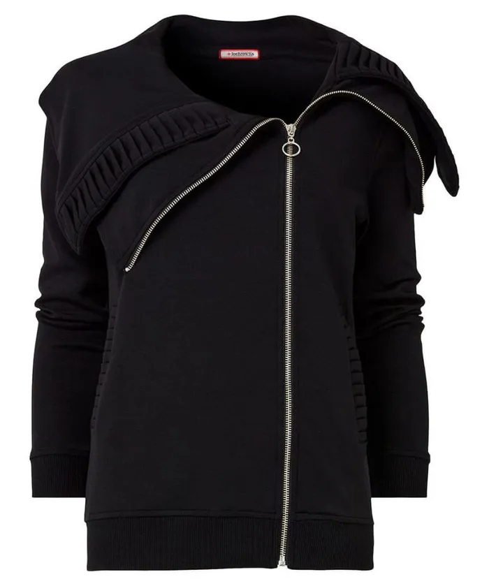 Joe Browns Tops Tunics and Blouses Women Ronnie Zip Front Jersey Top Black Joe Browns Tops Tunics and Blouses Women Ronnie Zip Front Jersey Top Black