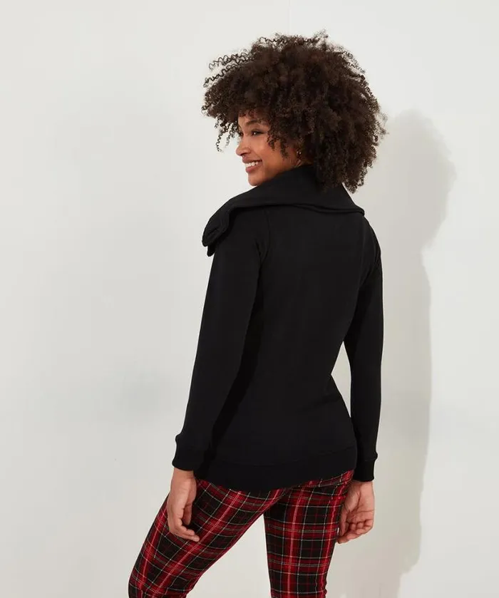 Joe Browns Tops Tunics and Blouses Women Ronnie Zip Front Jersey Top Black Joe Browns Tops Tunics and Blouses Women Ronnie Zip Front Jersey Top Black