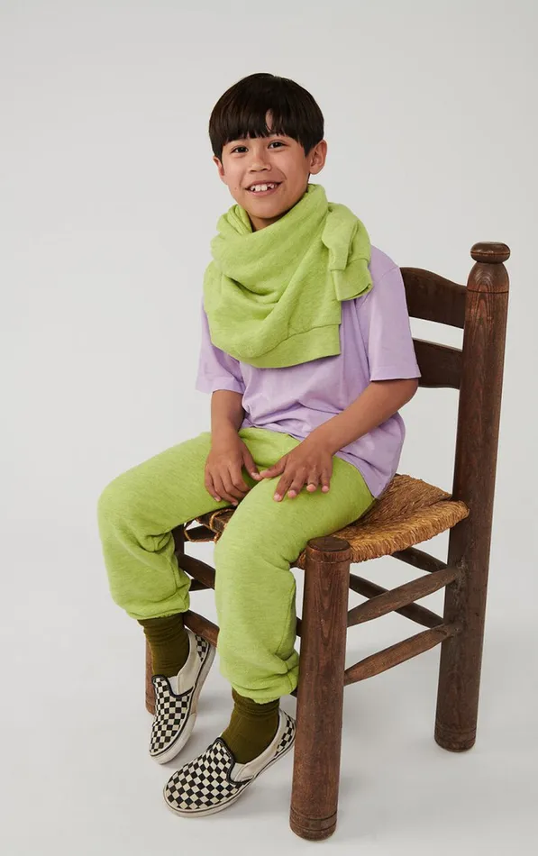 Joggers Doven Overdyed Fluorescent Yellow Kids American Vintage Joggers